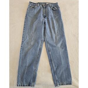 Vintage 90s Levi's 921 Tapered Fit Leg Orange Tab Denim Jeans 14 Short